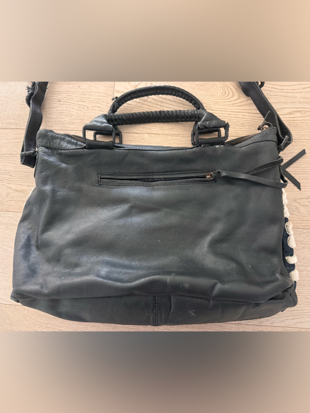 Cleobella Asliah Weekender bag featuring embroidered floral details on the front - Picture 7 of 14